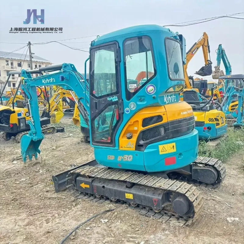 Global Supply Hot Sale Used Kubota U30 Compact Excavator Equipment Durable Supplier